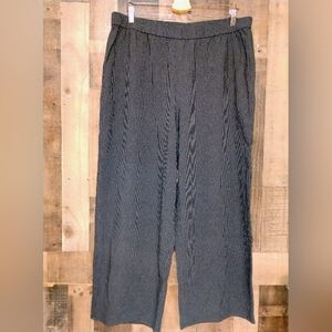 Eileen Fisher 100% Tencel Women's Dress Pants Stretch Waist Size XL Pinstripe